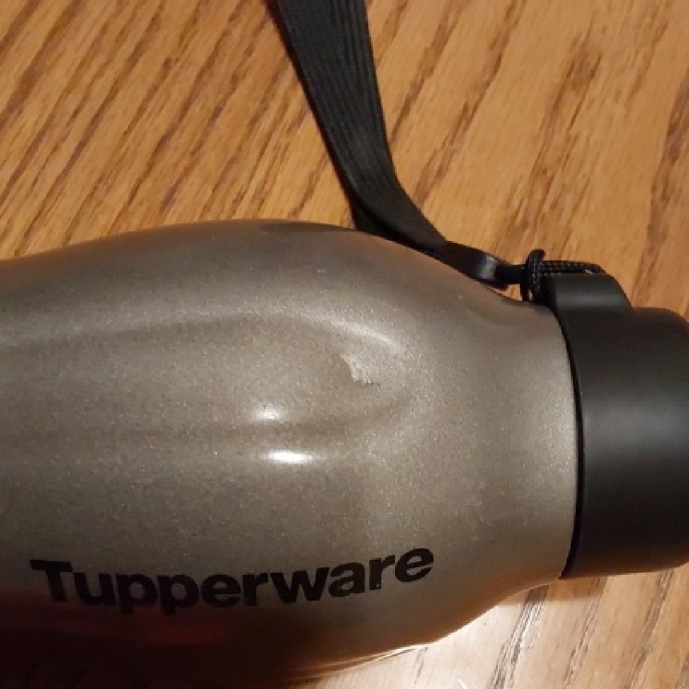 Tupperware Metallic Gray Bottle - Picture 2 of 6